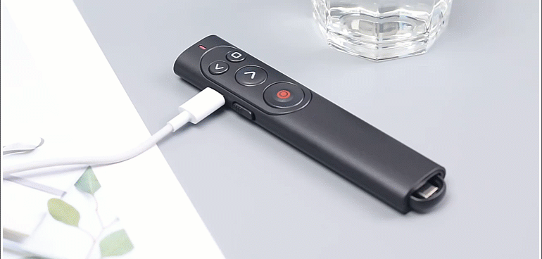⭐️⭐️⭐️⭐️⭐️ Présentateur rechargeable sans fil, double port USB et type-C